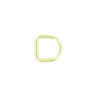 Ohio Travel Bag Rings & Slides 3/8" Brass, Split D Ring, Steel, #P-2116-BP P-2116-BP