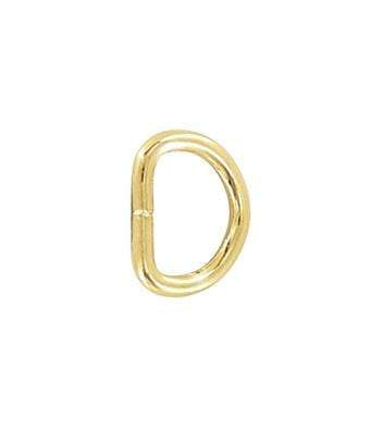 Ohio Travel Bag Rings & Slides 3/8" Gold, Split D-Ring, Steel, #P-975-GP P-975-GP