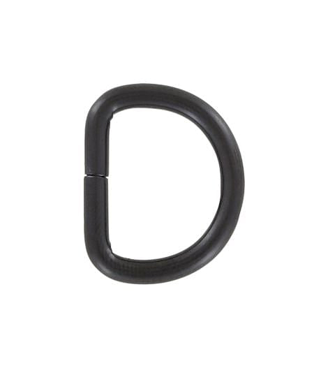 Ohio Travel Bag Rings & Slides 5/8" Black, Split D-Ring, Steel, #D-104-BLK D-104-BLK