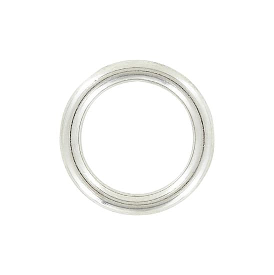 8mm Metal O Rings Non-Welded for Straps Bags Belts DIY Silver Tone 30pcs 