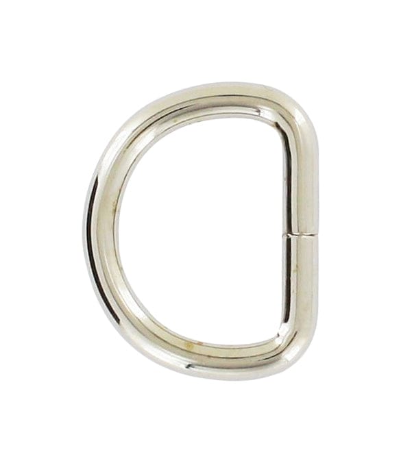 Ohio Travel Bag Rings & Slides 5/8" Nickel, Split D-Ring, Steel, #D-104-NP D-104-NP