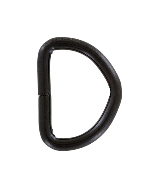 Ohio Travel Bag Rings & Slides 7/8" Matte Black, Split D-Ring, Steel, #D-106-BLK D-106-BLK