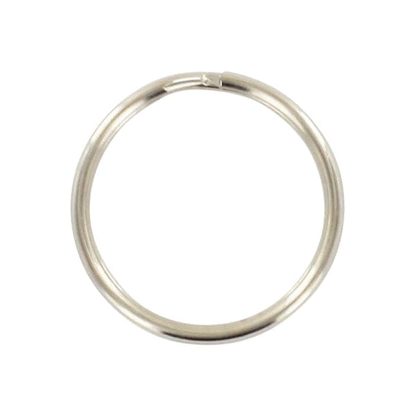Ohio Travel Bag 1 1/8 Nickel, Split Key Ring, Steel, #L-199-1-1-8N