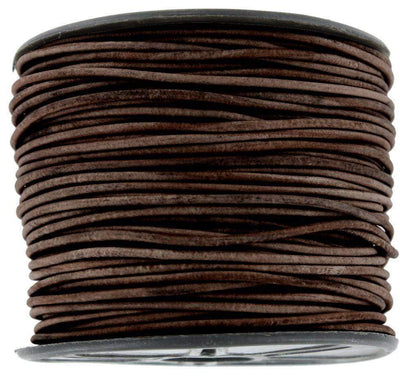 Ohio Travel Bag Strapping 1/16" Antique Brown, Round Cord, Leather, #M-1630-ANTBRO M-1630-ANTBRO