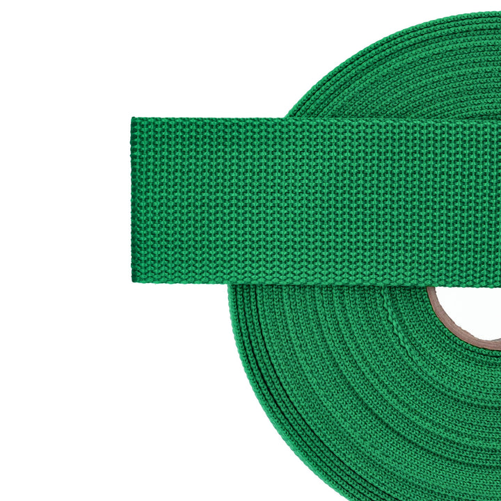 Ohio Travel Bag Strapping 2" Green, Heavy Weight Web Strap, Polypropylene, #12-2-GRN 12-2-GRN