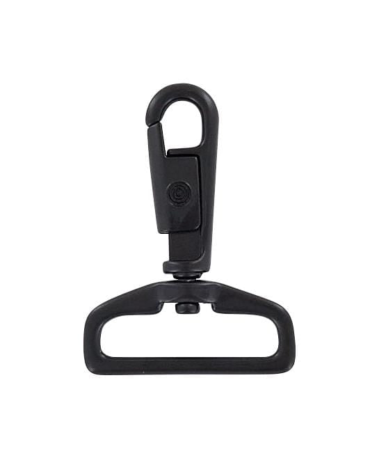 Swivel Snap Hook for Key Ring 'Black' 37 mm