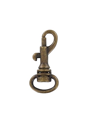 Ohio Travel Bag Swivel Snaps 1/2" Antique Brass, Bolt Swivel Snap Hook, Zinc Alloy-PK4, #P-1723-ANTB P-1723-ANTB