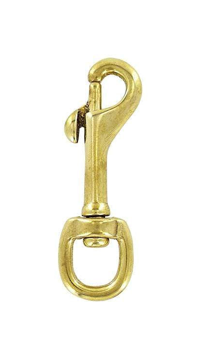 Ohio Travel Bag Swivel Snaps 1/2" Brass,  Bolt Swivel Snap Hook, Solid Brass, #P-1396 P-1396