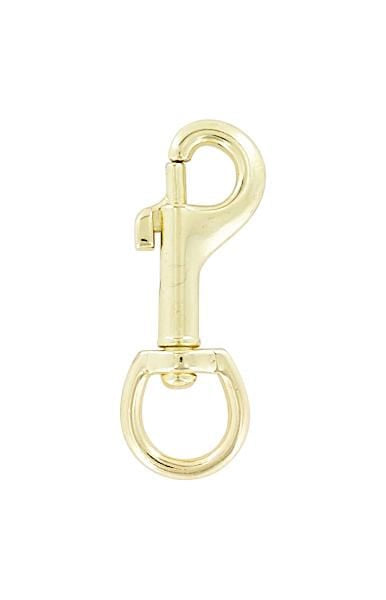 Ohio Travel Bag-Swivel Snaps-1 1/2 Antique Brass, Bolt Swivel