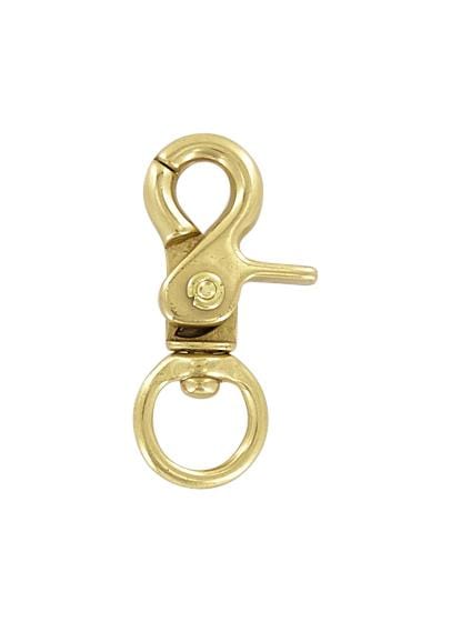 Ohio Travel Bag-Swivel Snaps-1/2 Brass, Trigger Swivel Snap Hook, Solid  Brass, #P-2124-$3.45