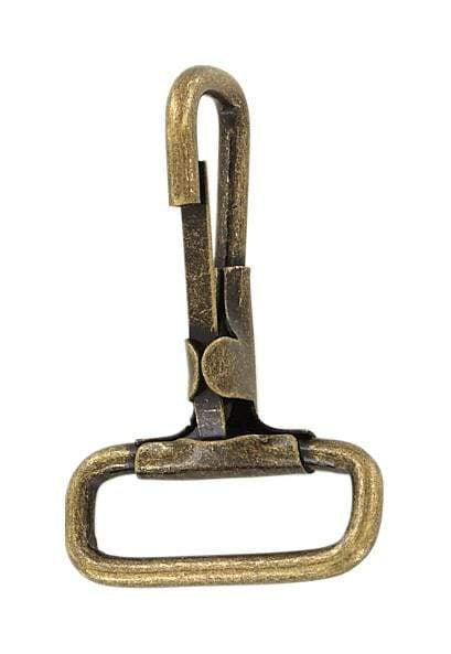 Ohio Travel Bag Swivel Snaps 1" Antique Brass, Halter Snap Hook, Steel, #P-1780-ANTB P-1780-ANTB