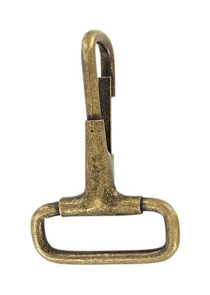 Ohio Travel Bag Swivel Snaps 1" Antique Brass, Halter Snap Hook, Steel, #P-1780-ANTB P-1780-ANTB