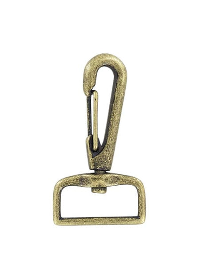 Ohio Travel Bag Swivel Snaps 1" Antique Brass, Lever Swivel Snap Hook, Zinc Alloy, #P-2203-ANTB P-2203-ANTB