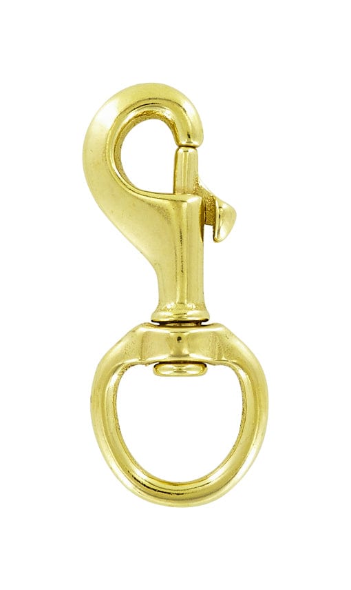 Ohio Travel Bag Swivel Snaps 1" Brass, Bolt Swivel Snap Hook, Solid Brass, #P-1442 P-1442