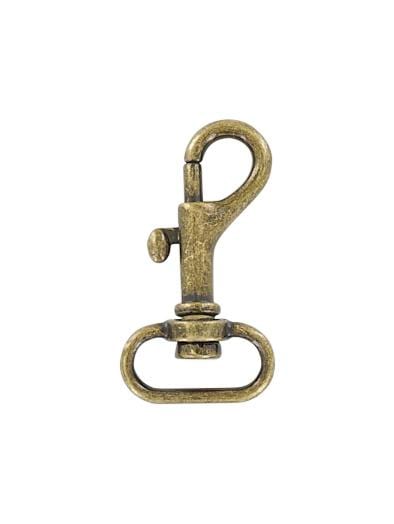 Ohio Travel Bag Swivel Snaps 3/4" Antique Brass, Bolt Swivel Snap Hook, Zinc Alloy, #P-2103-ANTB P-2103-ANTB
