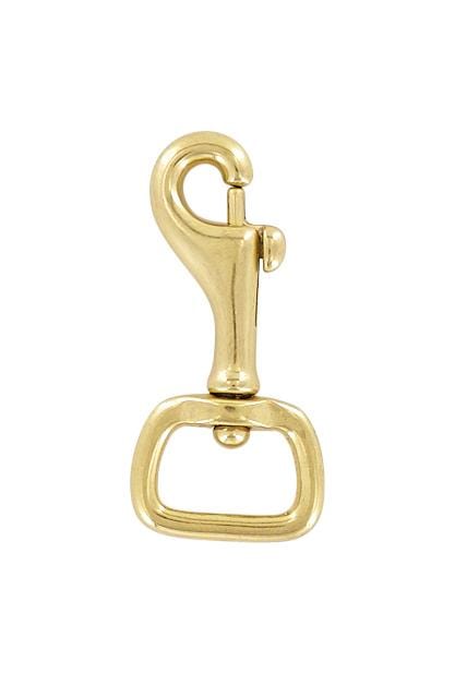 Ohio Travel Bag Swivel Snaps 3/4" Brass, Bolt Swivel Snap Hook, Solid Brass, #P-2530-SB P-2530-SB