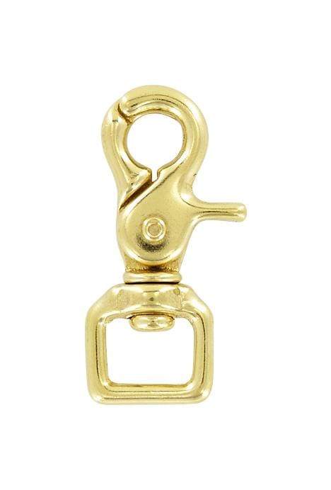 Ohio Travel Bag Swivel Snaps 5/8" Brass, Swivel Snap Hook, Solid Brass, #P-1932 P-1932