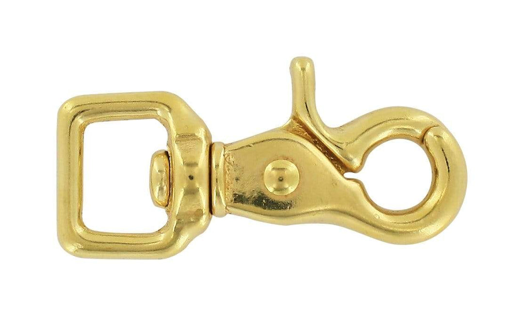 Ohio Travel Bag-Swivel Snaps-5/8 Brass, Swivel Snap Hook, Solid Brass,  #P-1932-$3.00