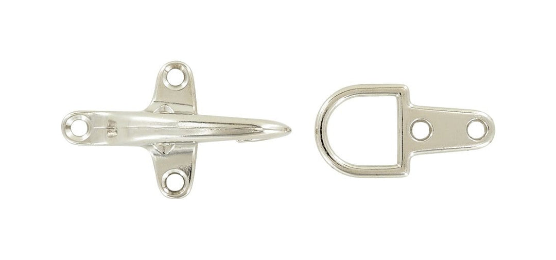 5/8 Nickel, Artisan Snap Hook with D Ring, Zinc Alloy, #C-1460-NP