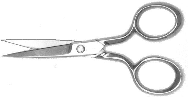 Ohio Travel Bag Tools 4" Curved, Ginger Embroidery Scissors, Steel, #T-1302 T-1302
