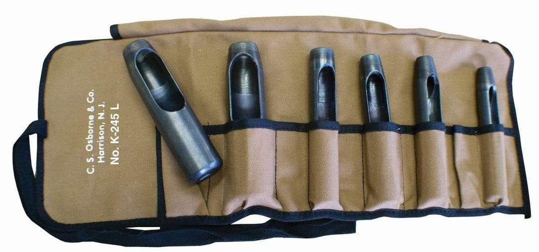 Ohio Travel Bag Tools C.S Osborne Belt Punch Set, #T-245 T-245