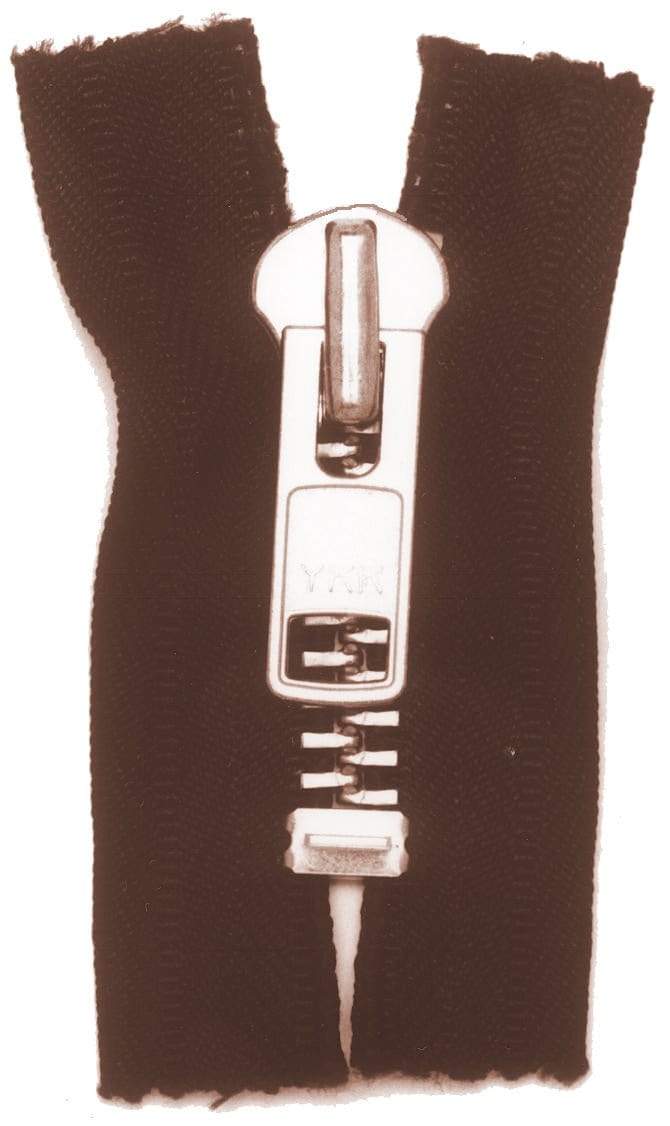 Ohio Travel Bag Zippers #10, 12"inch, Brown with Brass Teeth, Closed End Zipper, Nylon, #9CEB-12-BRO 9CEB-12-BRO