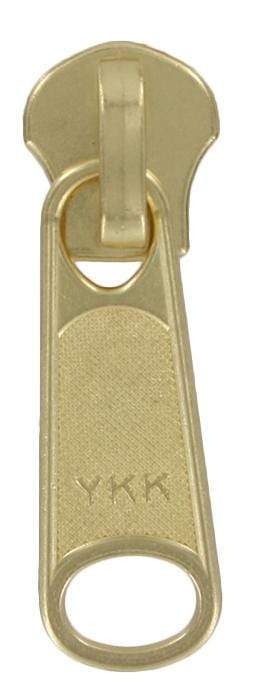 Ohio Travel Bag Zippers #10 Brass, YKK Long Tab Semi-Swivel Slider, Zinc Alloy, #10M-2-BP 10M-2-BP