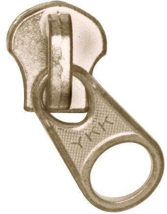 Ohio Travel Bag Zippers #10 Brass, YKK Short Tab Semi Swivel Slider, Metal, #10M-4-BP 10M-4-BP