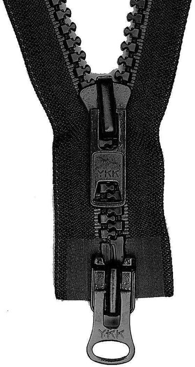 Ohio Travel Bag Zippers #10 Vislon 2-Way Zipper 30in Black, #10VTW-30-BLK 10VTW-30-BLK