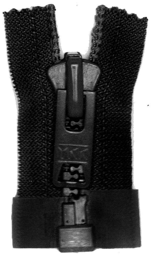 Ohio Travel Bag Zippers #10 Vislon Jacket Zipper 36in Black, #10VF-36-BLK 10VF-36-BLK