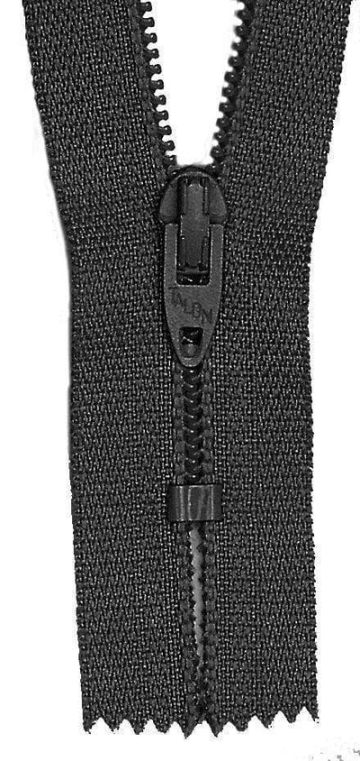 Ohio Travel Bag Zippers 12" Black, Closed End Coil Zipper, Nylon, #705-12-BLK 705-12-BLK