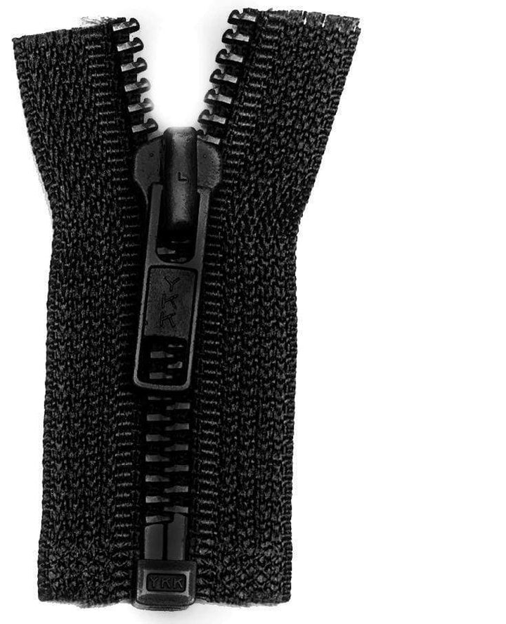 Ohio Travel Bag Zippers 24" Black Oxided, Bomber Jacket Zipper, #5 Metal, #6BJ-24-BLK-OX 6BJ-24-BLK-OX