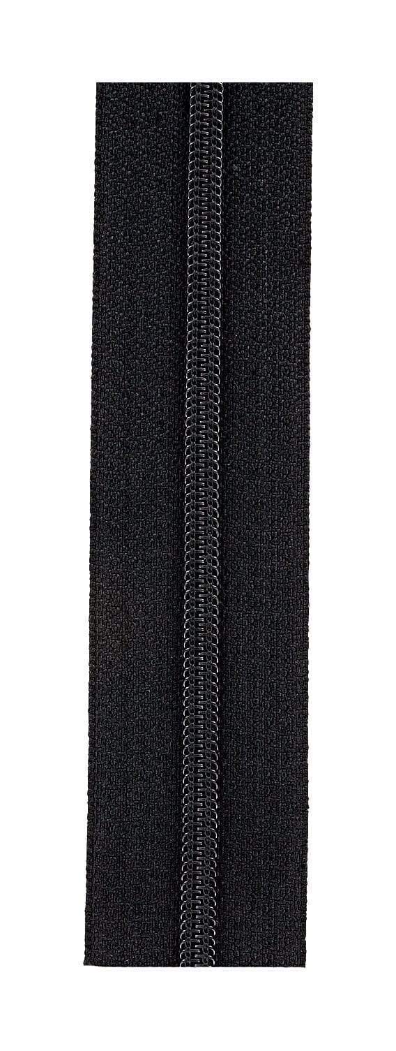 Ohio Travel Bag Zippers #4.5 Black with Black, YKK Zipper Chain, Zinc Alloy, #4.5C-BLK 4.5C-BLK