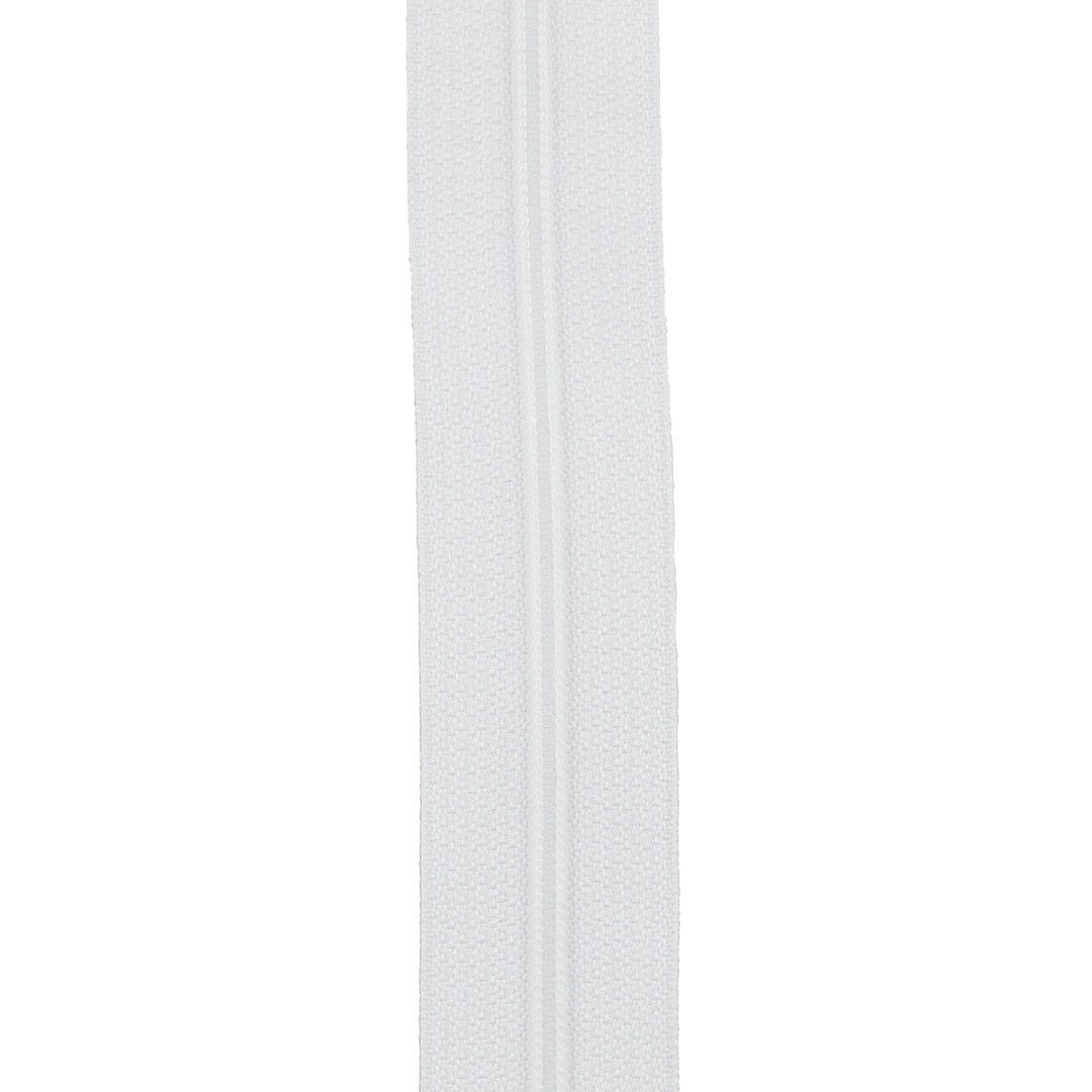Ohio Travel Bag Zippers #4.5 White, YKK Coil Zipper Chain, Zinc Alloy, #4.5C-WHT 4.5C-WHT