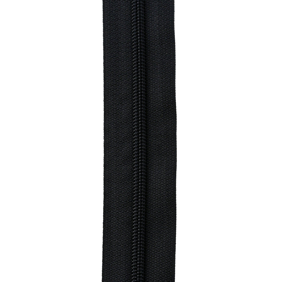 3 Black, YKK Coil Zipper Tape, Nylon, #3C-BLK – Weaver Leather Supply
