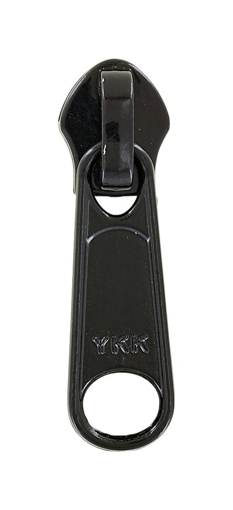 #5 Black, Coil, YKK Invisible Non-Lock Zipper Slider, Zinc Alloy, #5CN-8-BLK