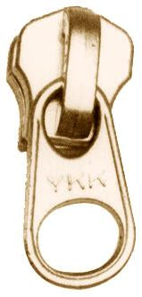 Ohio Travel Bag Zippers #5 Brass, YKK Short Tab Swivel Slider, Zinc Alloy, #5M-3-BP 5M-3-BP