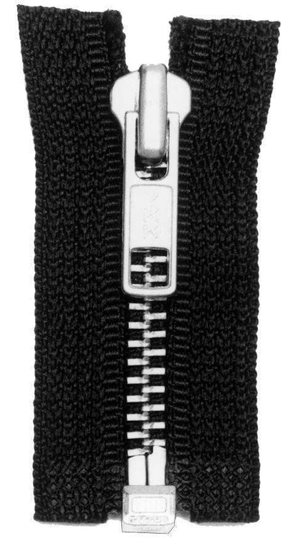 Ohio Travel Bag Zippers #6 Jacket Zipper 24in Black With Real Nickel Teeth, #6SN-24-BLK 6SN-24-BLK