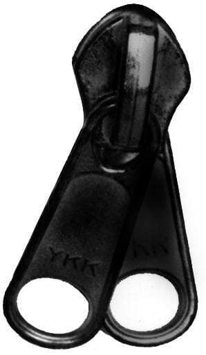 Ohio Travel Bag Zippers #8 Black, YKK Long Tab Reversible Slider, Zinc Alloy, #8C-2-BLK 8C-2-BLK