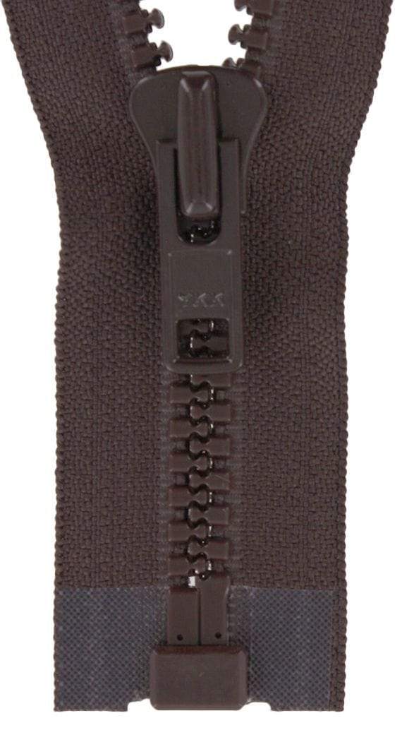 Ohio Travel Bag Zippers #8 Vislon Jacket Zipper 30in Brown, #8VF-30-BRO 8VF-30-BRO