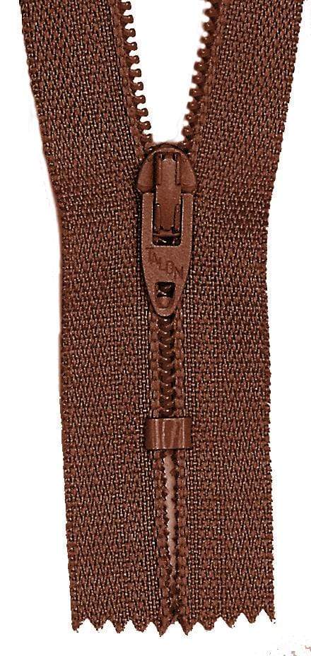 Ohio Travel Bag Zippers 9" Brown, Closed End Coil Zipper, Nylon, #705-9-BRO 705-9-BRO